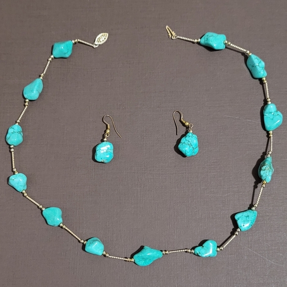 Turquoise gemstone set - Picture 1 of 5
